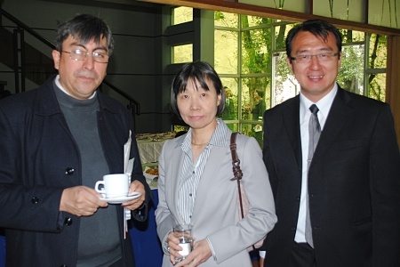 René Peñarrieta, Viceministro de Comercio Interno y Exportaciones, junto a Kyoko Koga, Embajadora del Japón y Tatsushi Ryosenan, Consejero