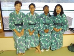 Vistiéndose de Yukata